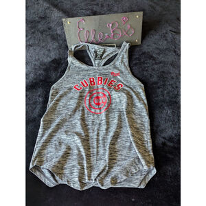 "EUC VS PINK Heather Gray Chicago Cubs Tank XS